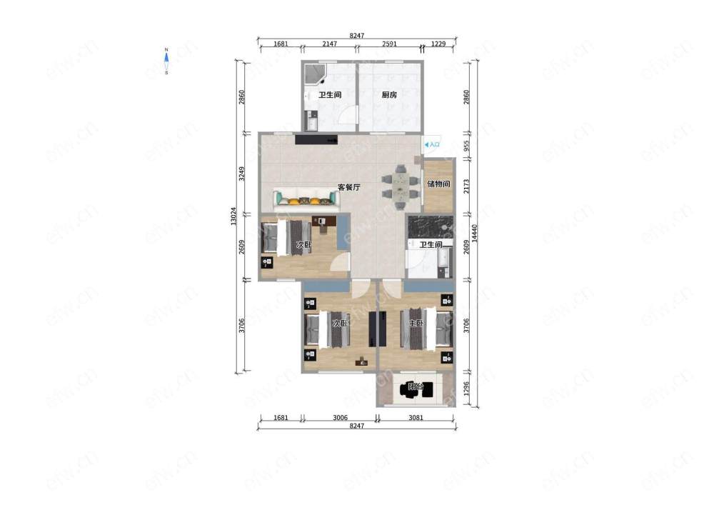 户型方正 小区正对锡山八佰伴 地铁房 诚心卖 看中可谈 看房提前一个小时联系