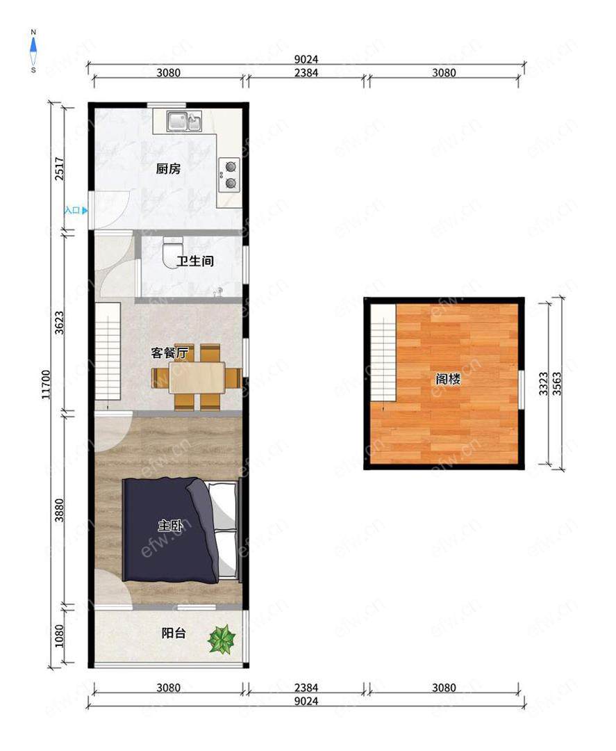 惠华新村，地铁口，四楼带阁楼