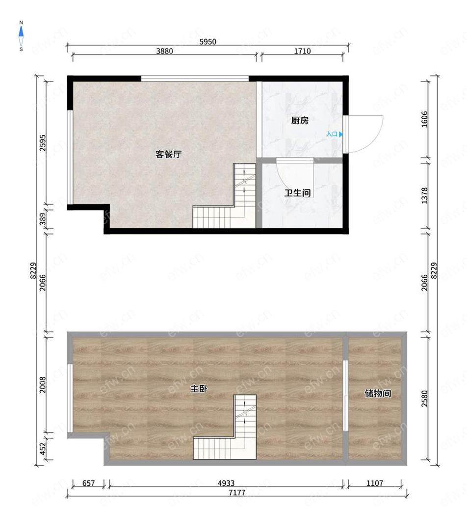 港龙城市商业广场 2室2厅