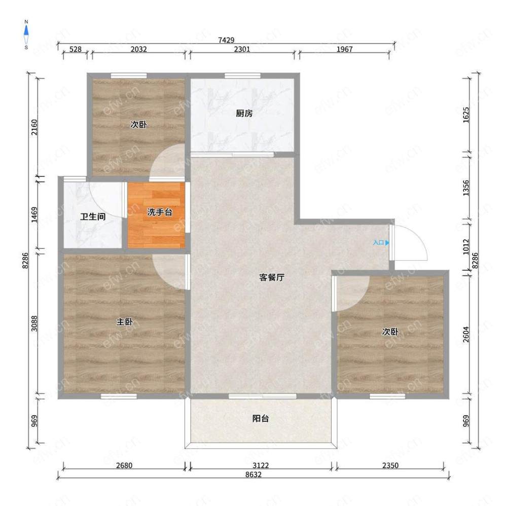五恒系统 梁溪区天花板 山河万物精装修三房 新房未住过人