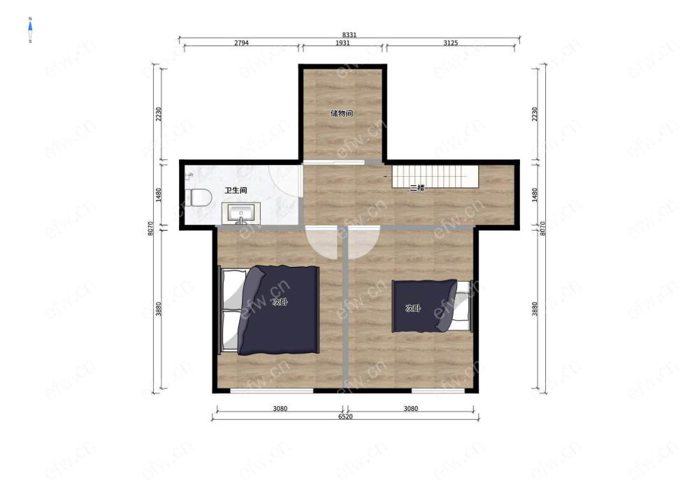 village room房 全明户型 另送家电