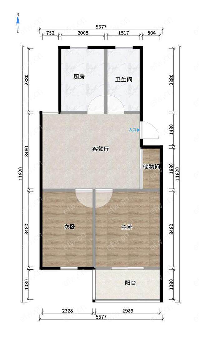 惠麓苑 难得一见的精装小户型,总价低,朝向好！