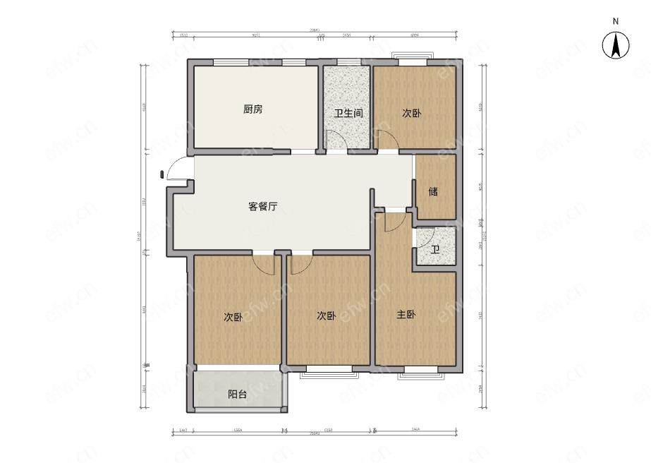 新联苑 4房 全明户型 另送家电