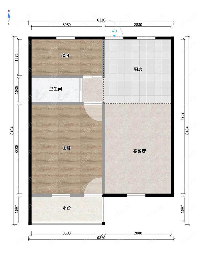 盛岸一村  简装2房 近地铁口  房东诚售