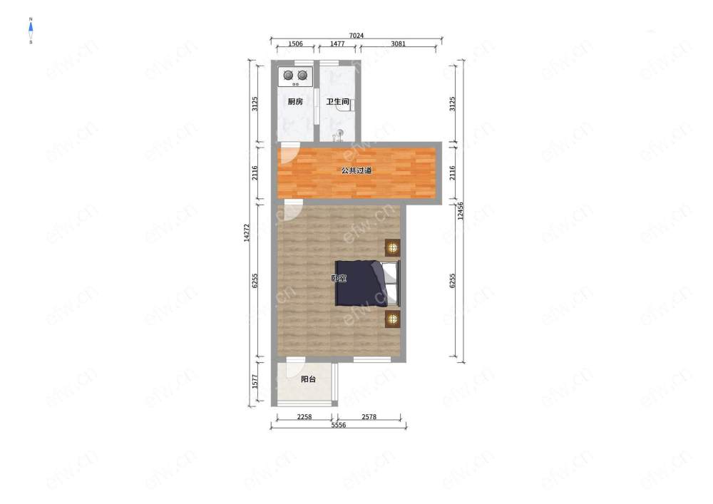 建设新村 1室0厅精装修 采光好