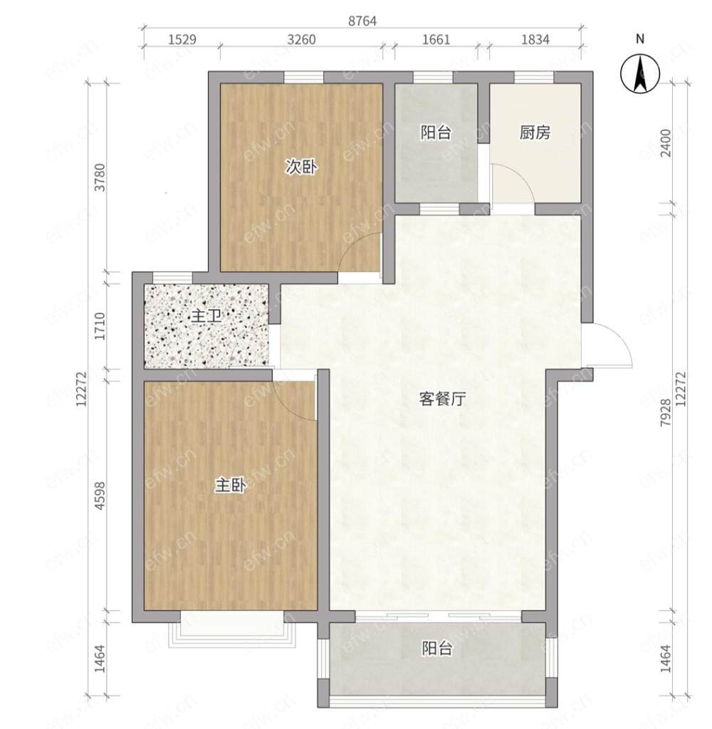 富城湾 2室2厅