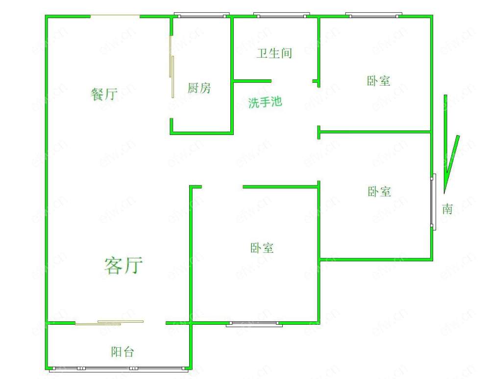 房子是豪装三房，拎包入住