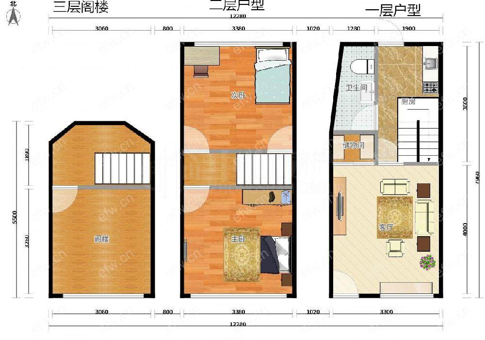 柴机新村 上下3层  小别墅  独门独户  带小院 准拆迁房