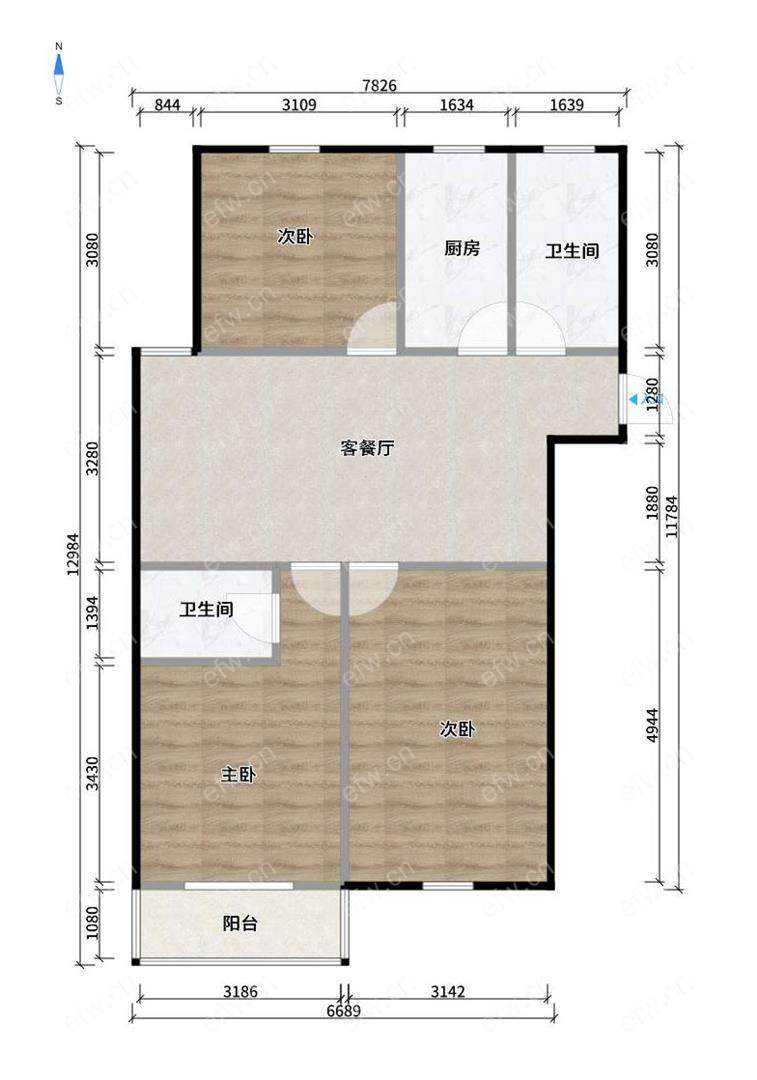 village 经典room房  全明 精装修！拎包入住