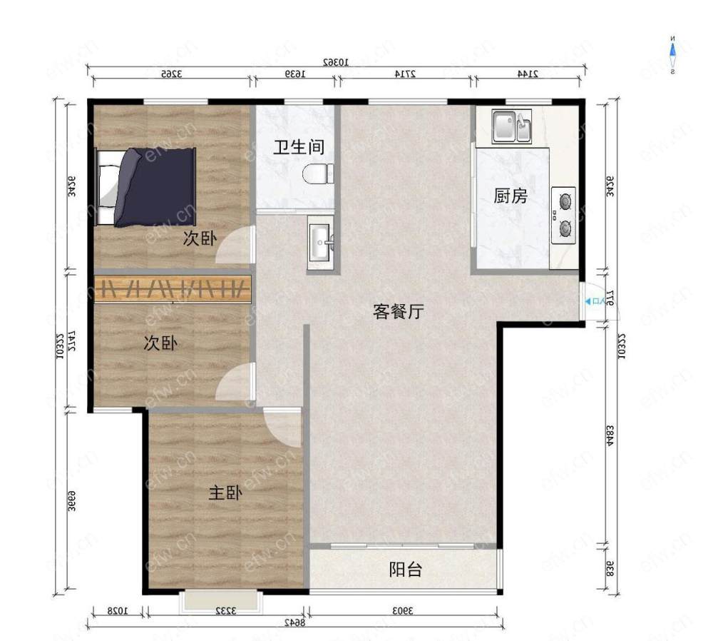 新街家园毛坯三房出售房东包土出