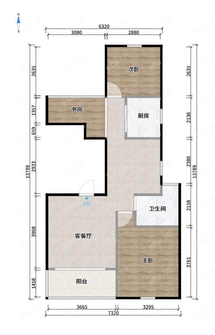 美林湖花园 3室2厅