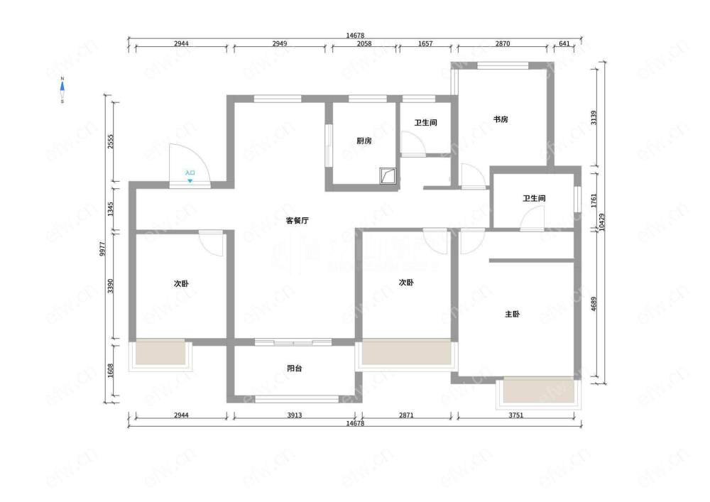 蓝光雍园 精装4房 自住装修