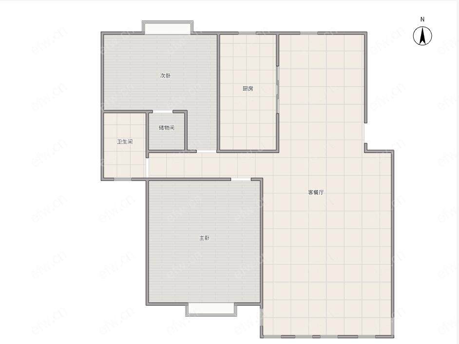 欧典家园 2房 全明户型 另送家电