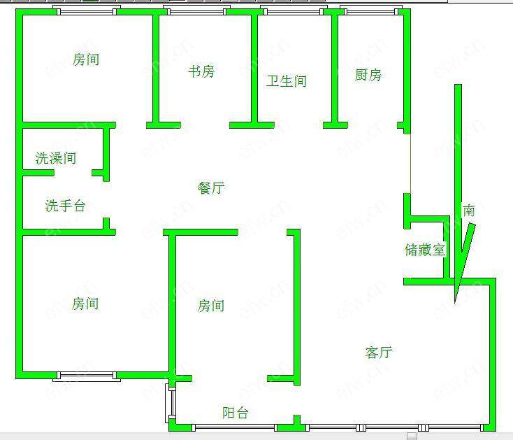 五爱家园 4房 全明户型 另送家电