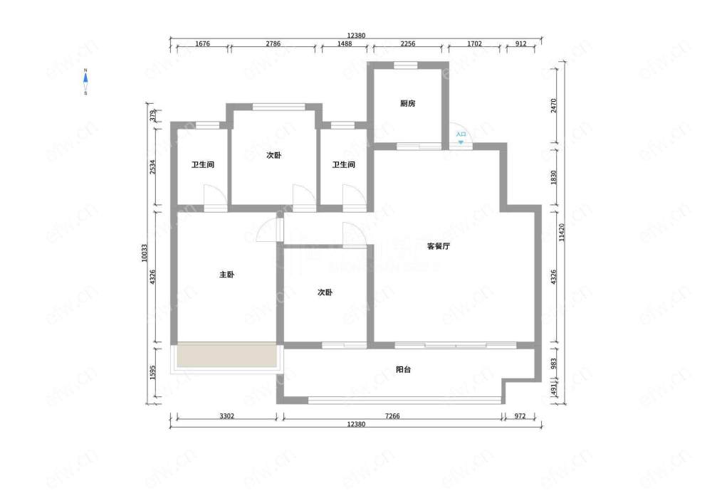 新城天一府 环境优美 拎包入住