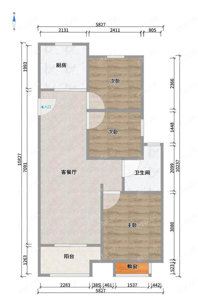 北区精装三室 出租中