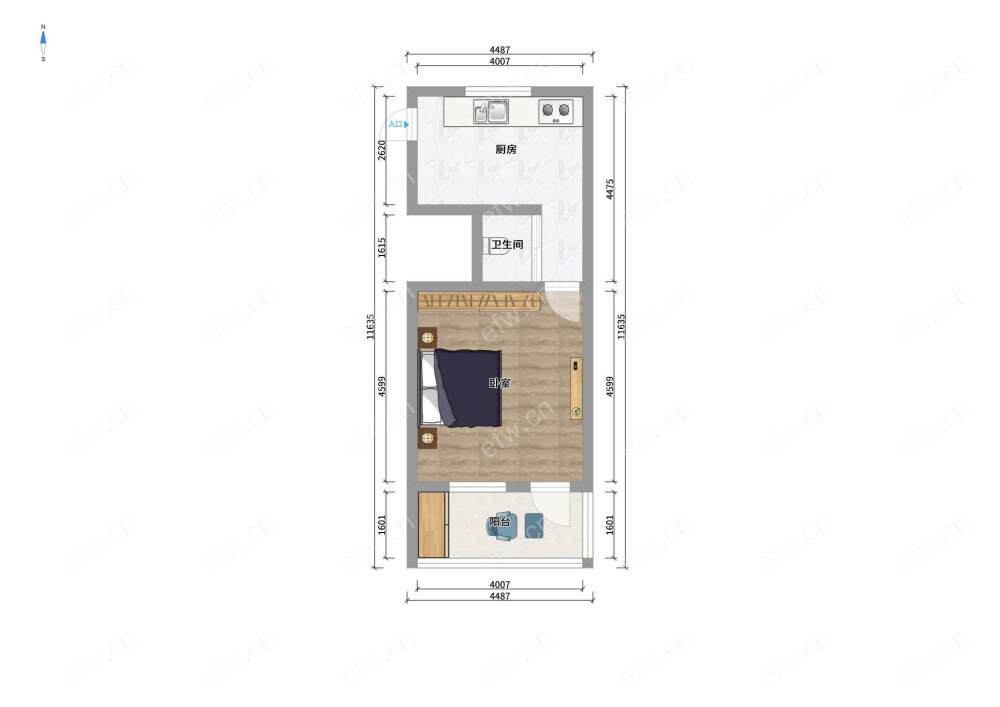 village 经典room房 东边户 全明 精装修！