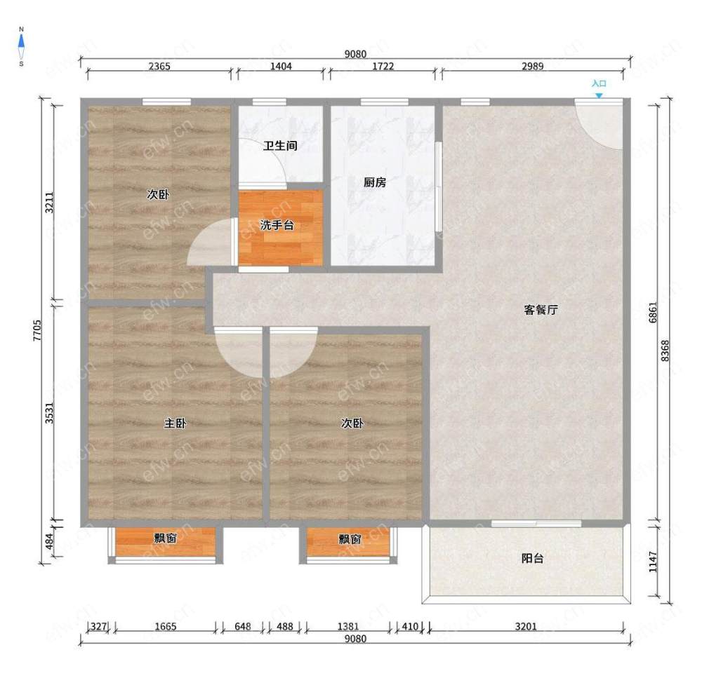 3房豪装拎包即住,新惠东里（锦数双河苑）尽享优雅品质,多重阳台+飘窗