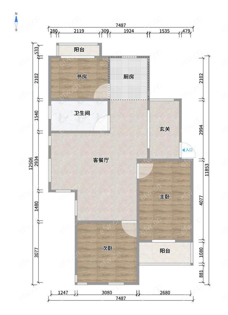 地铁口洋房三楼精装修拎包入住采光无遮挡