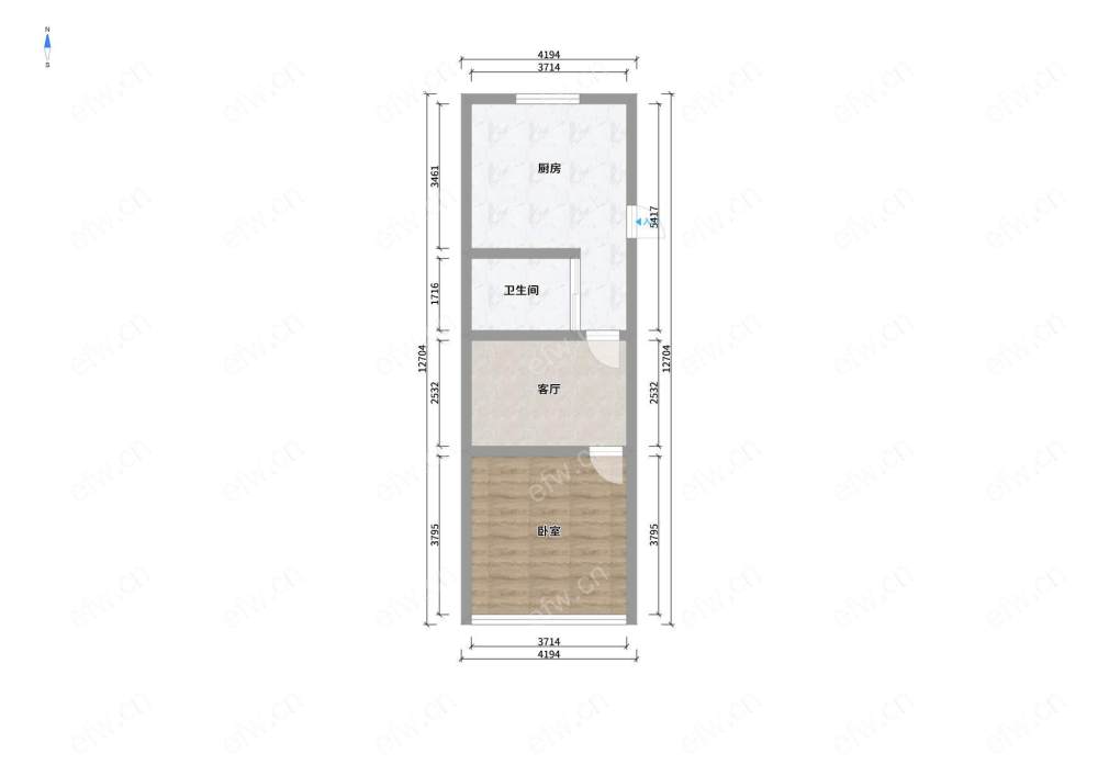 曹张新村 2房 全明户型 另送家电
