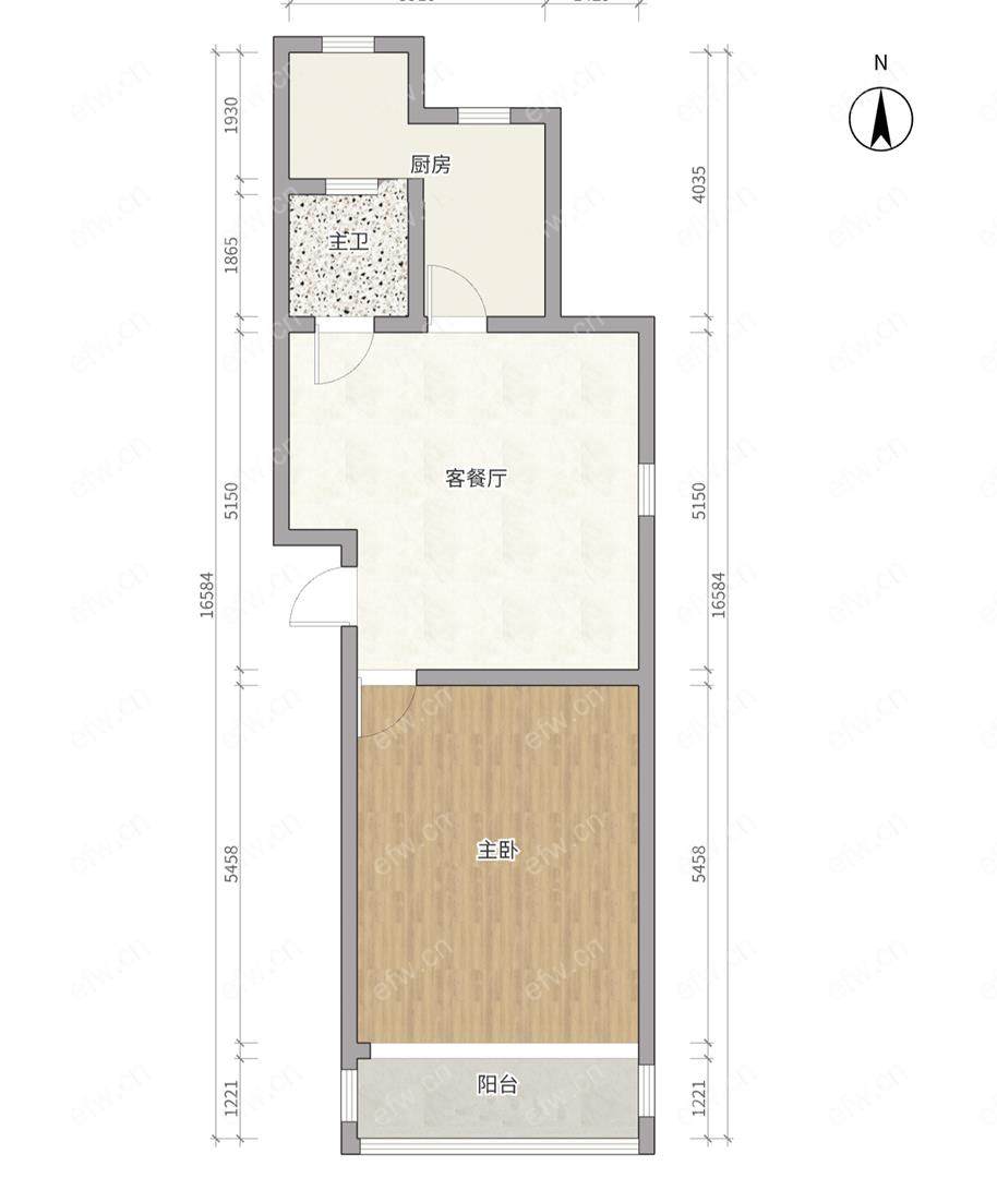 五河新村 精装修 户型方正