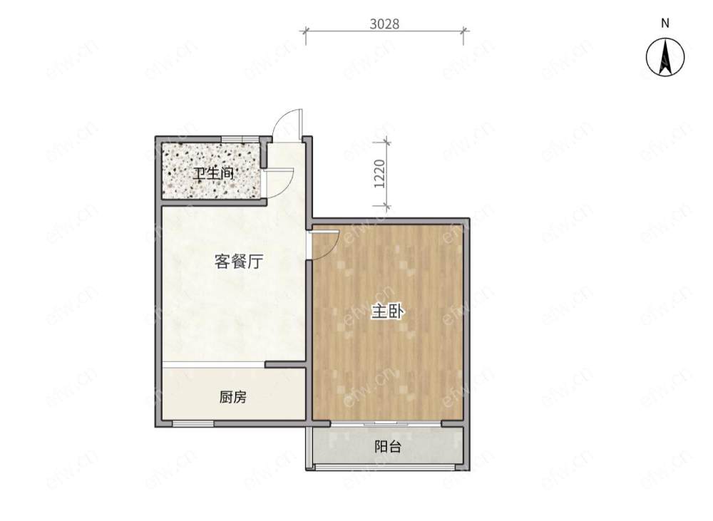 芦庄三区       1室1厅