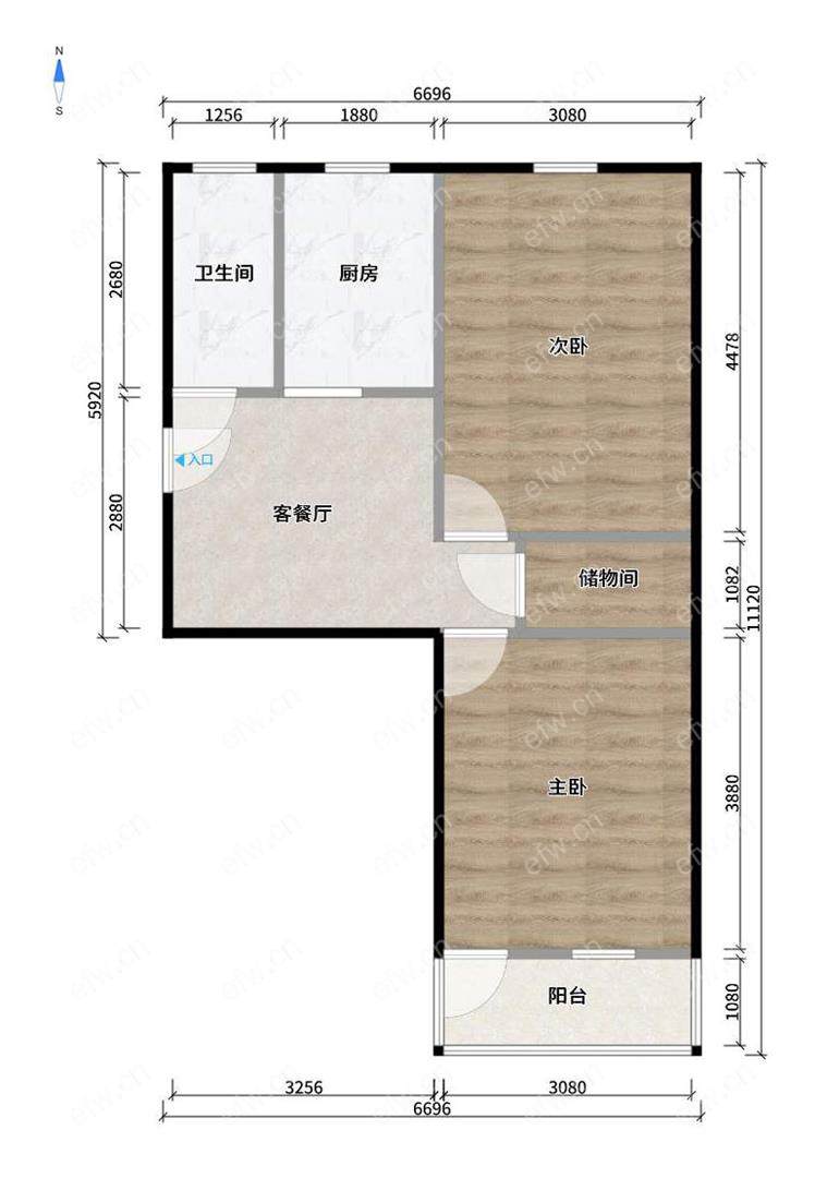 惠东里 2房 全明户型 另送家电