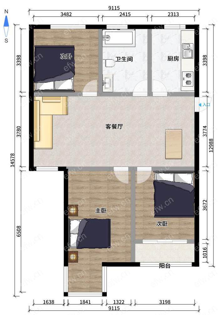 精装修，拎包入住