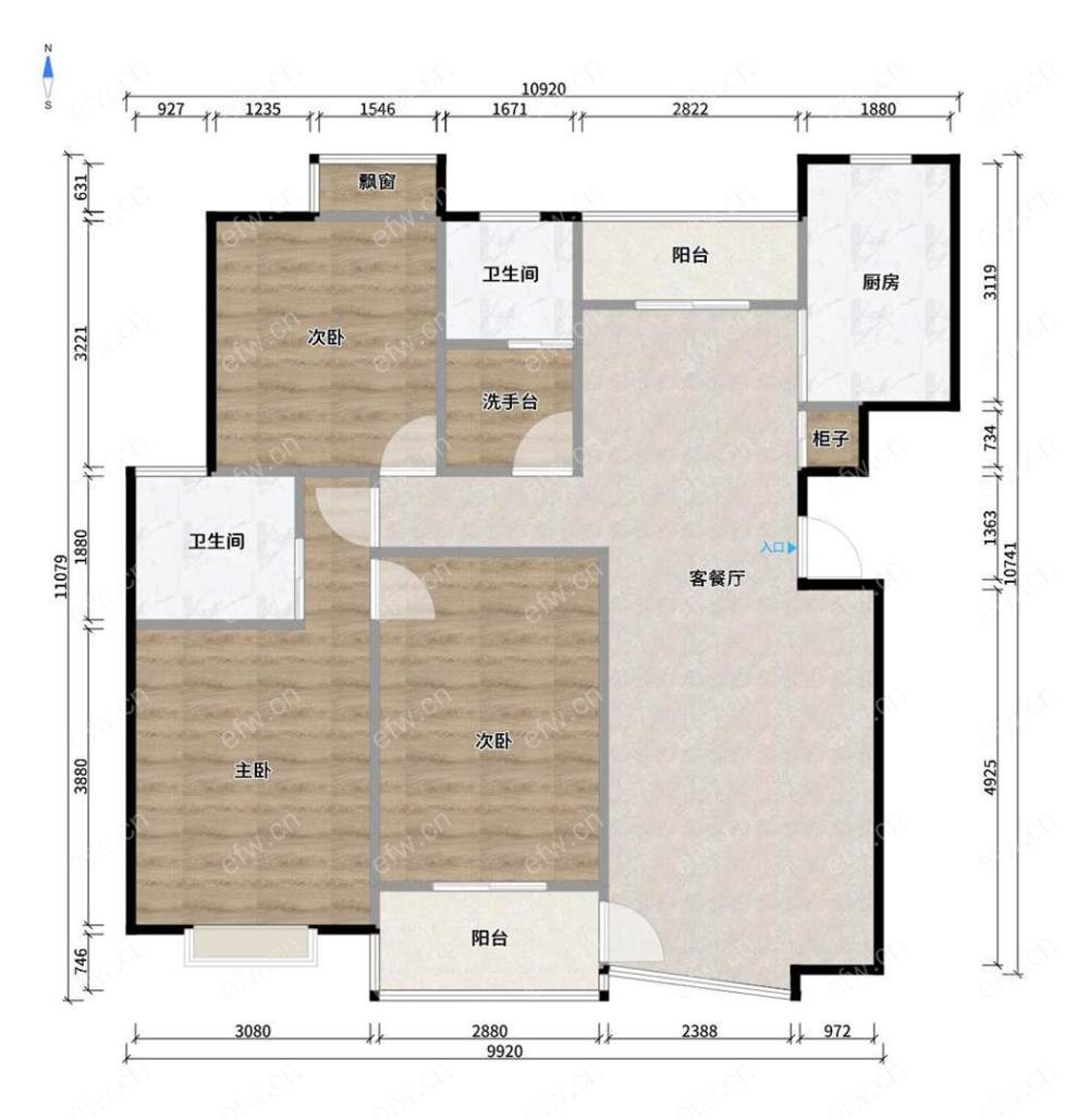 乐泉花园(左岸星座) 3房 全明户型 另送家电