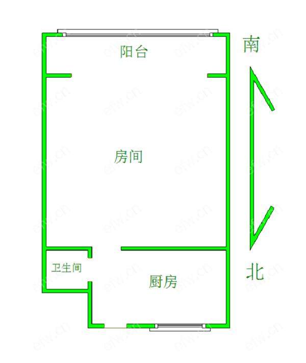 塔影二村3楼单间