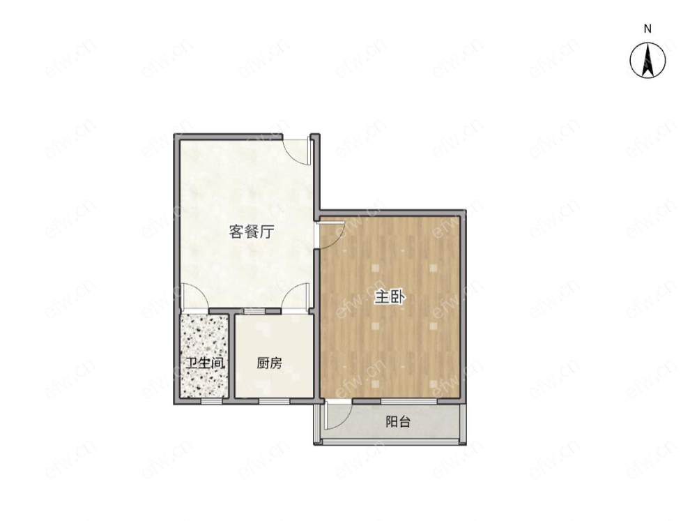 芦庄一区3楼横单间出售，带租约