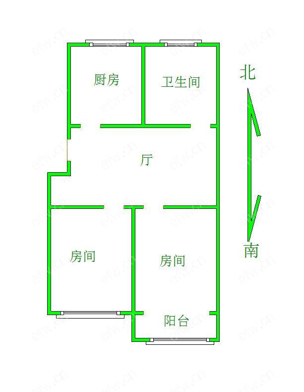 宁海里北区3楼2房当毛胚卖