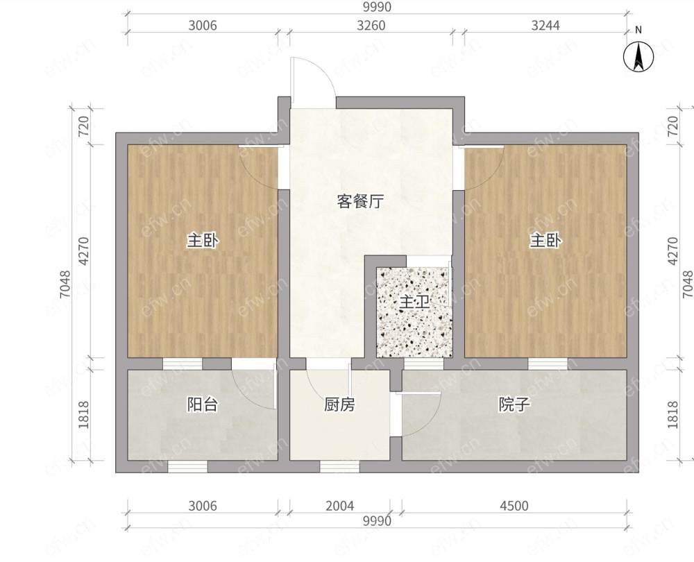 刘潭二村 2房 全明户型 另送家电