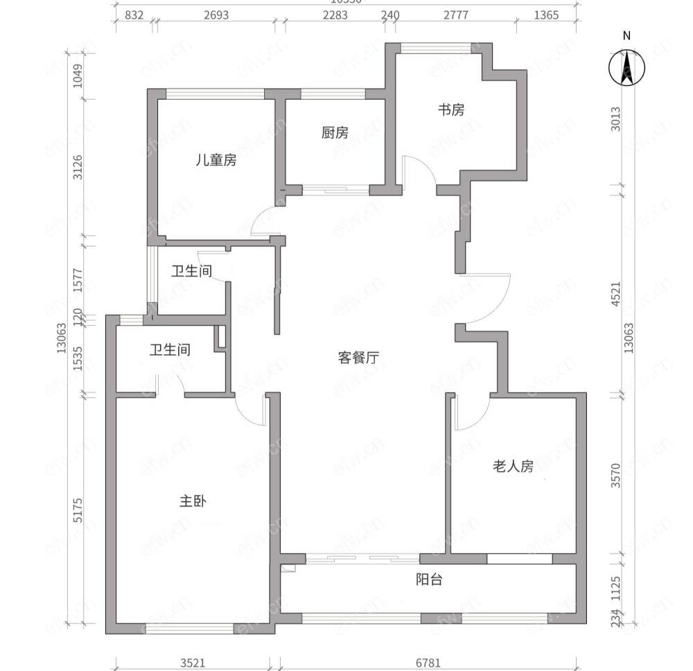 悦湖花园 经典4房 东边户 全明 精装修！