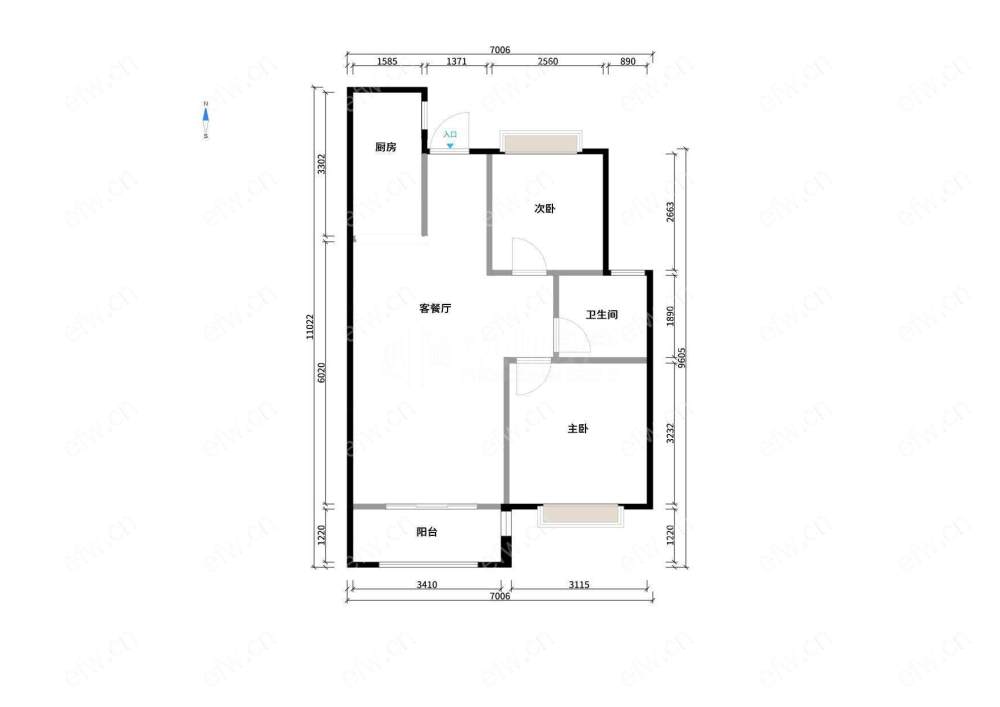 长泰际社区 2室1厅
