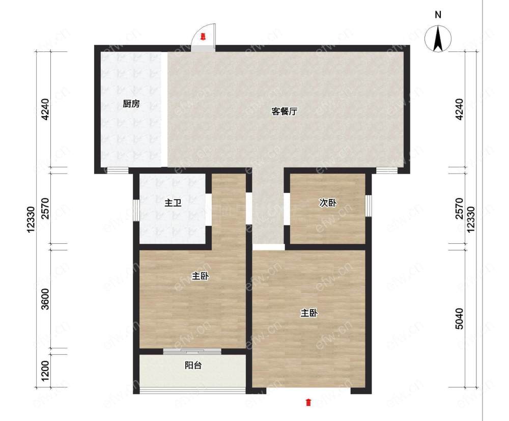 银河湾紫苑(华光堰桥项目) 3室1厅