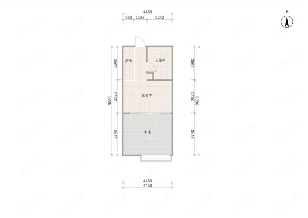 润泽雅居(东都,宽域) 1室1厅