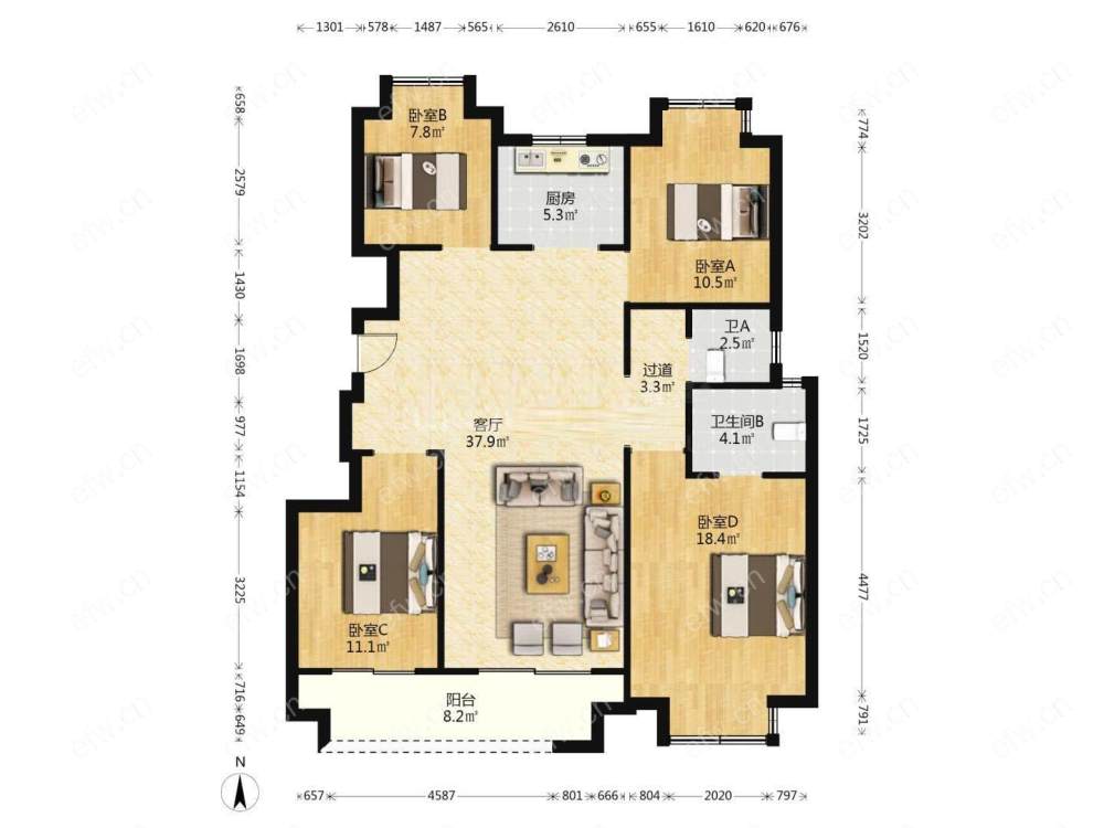 village  简装room房 南北通透 全新未住 性价比 业主诚售