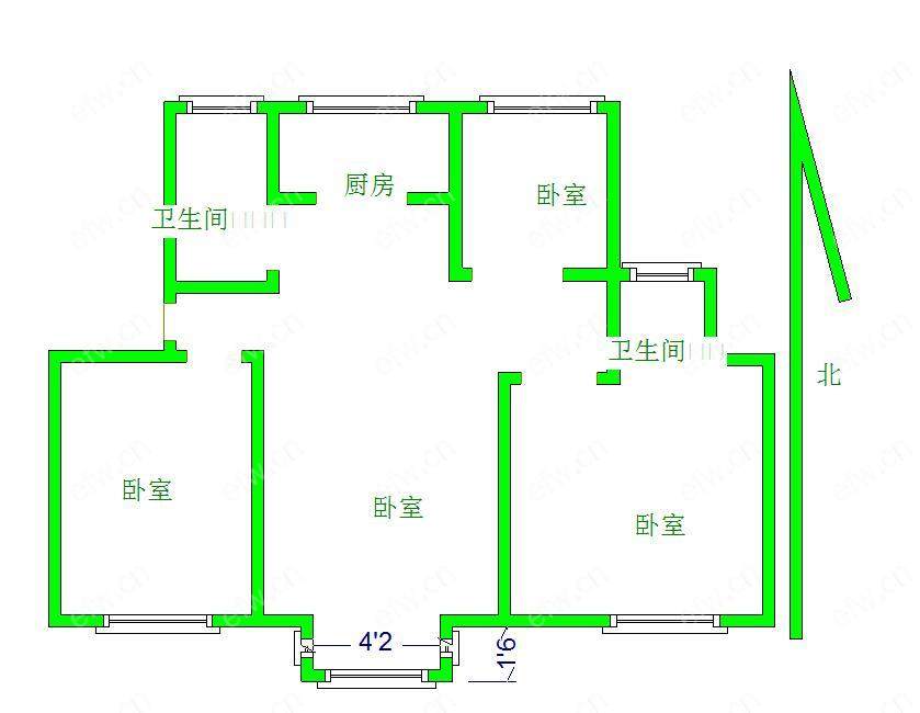 长安怡和家园 3室2厅