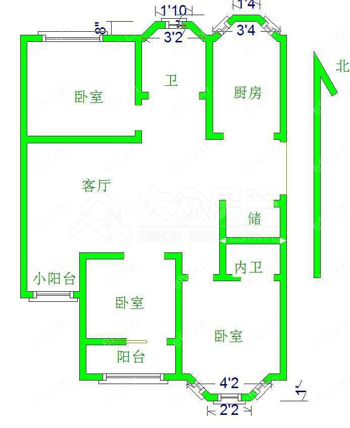 欧典家园 3室2厅