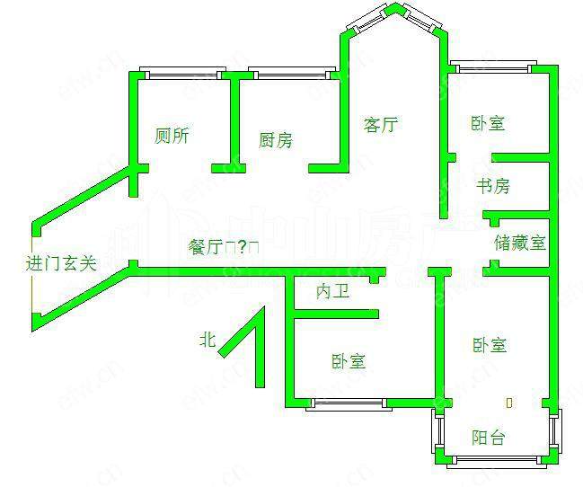 圆通公寓 3室3厅