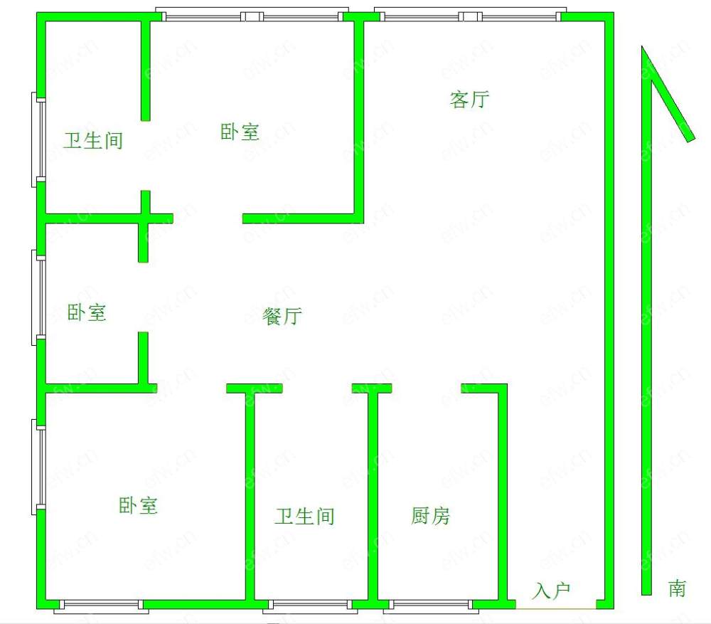 春申路55号（金马商城) 3室2厅