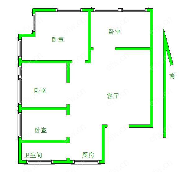 兴源北路638号（金马商城） 3室2厅